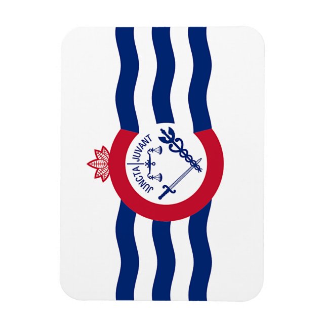 Íman Imagem fotográfica flexível com bandeira de Cincin (Vertical)