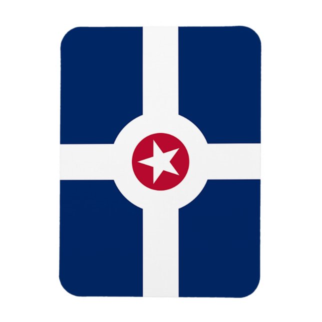 Íman Imagem fotográfica flexível com bandeira de Indian (Vertical)