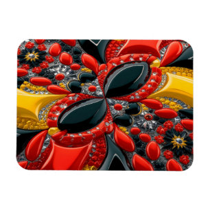 Íman Imagem fotográfica flexível com cores alemãs