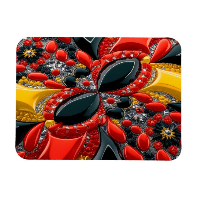 Íman Imagem fotográfica flexível com cores alemãs (Horizontal)