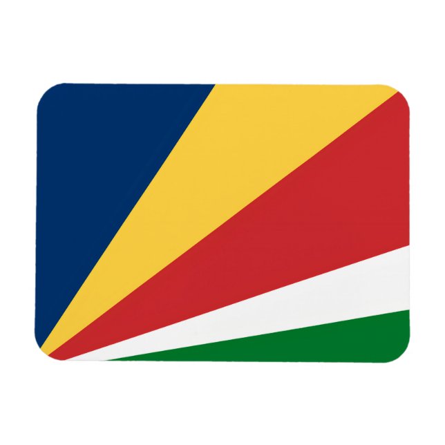 Íman Imagem fotográfica flexível com cores das Seychell (Horizontal)