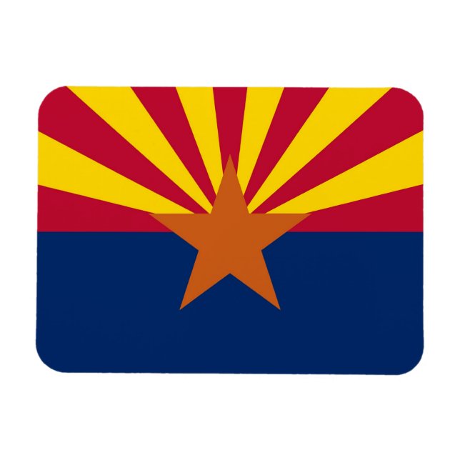 Íman Imagem fotográfica flexível patriótica com bandeir (Horizontal)