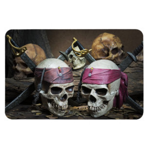Íman Imagem fotográfica Pirate Skulls