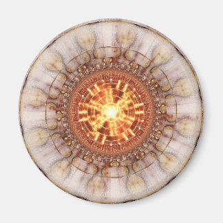 Íman Imagem Fractal: Medalha Aztec