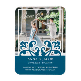 Íman Imagem francesa elegante Salva o Convite de Data