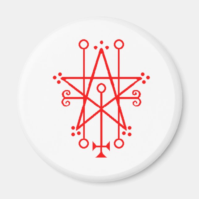 Íman Imagem Gótica Astaroth Demon Sigil (Frente)