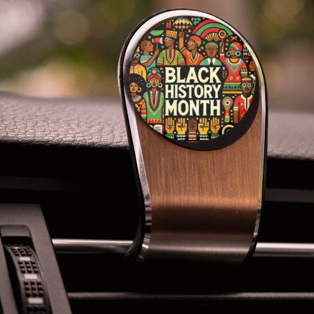 Íman Imagem Gráfica de Cultura Africana Colorida (Colorful Afro Culture Graphics Magnet)