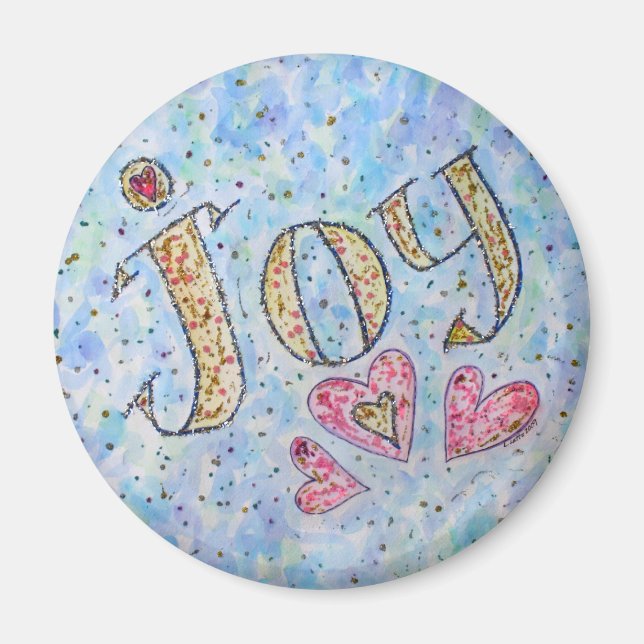 Íman Imagem "Joy" de Palavra Inspiracional (Frente)