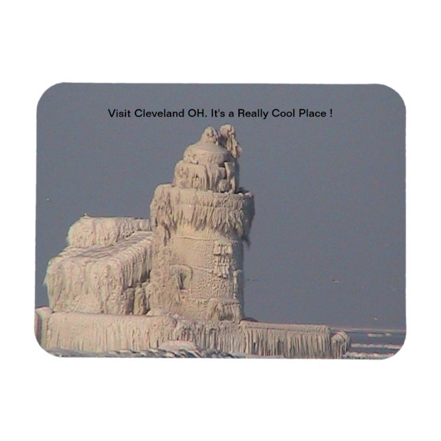 Íman Imagem Legal do lugar Cleveland OH (Horizontal)