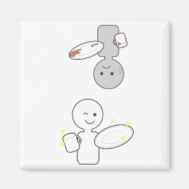 Íman Imagem limpa suja