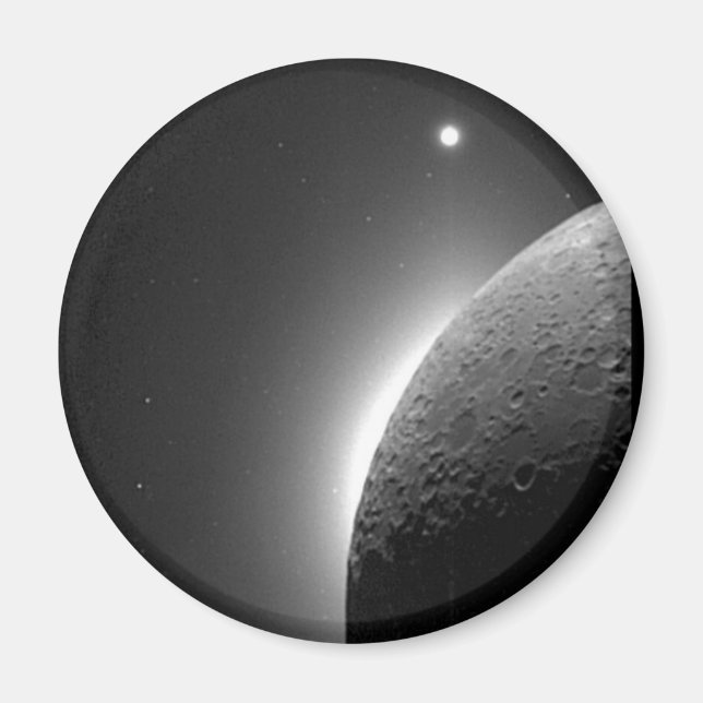 Íman Imagem magnífica da NASA, a Lua iluminada pela Ter (Frente)