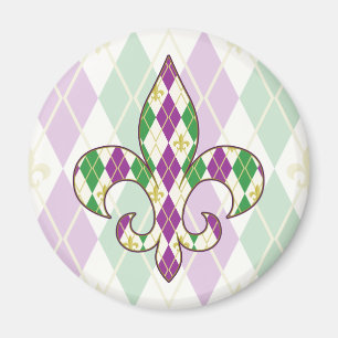 Íman Imagem Mardi Gras Argyle