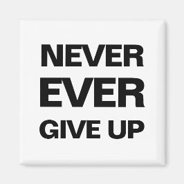 Íman Imagem moderna motivacional do quoute preto e bran