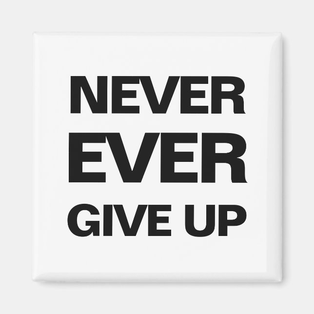 Íman Imagem moderna motivacional do quoute preto e bran (Frente)