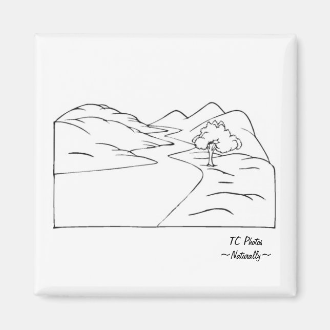 Íman Imagem Paisagem com Logotipo (Frente)
