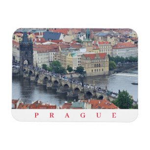 Íman Imagem panorâmica de Praga Charles Bridge