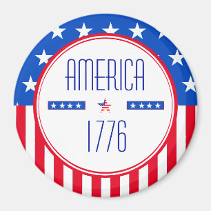 Íman Imagem patriótica americana 1776