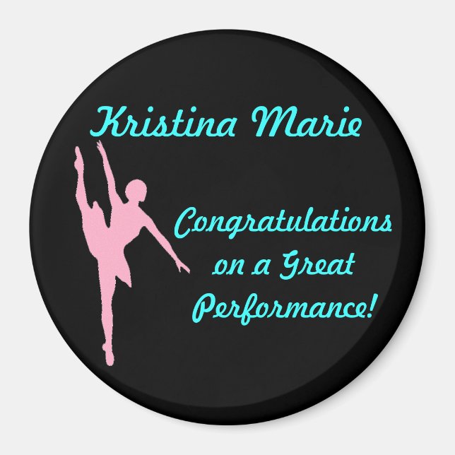 Íman Imagem Personalizada Ballerina (Frente)