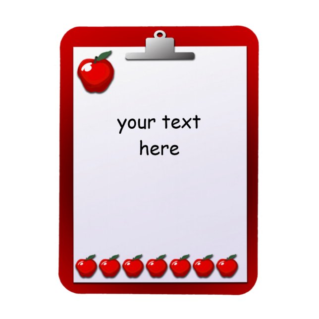 Íman Imagem Personalizada da Área de Transferência da A (Vertical)