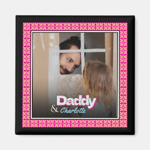 Íman Imagem Personalizada da Família - Foto Filha-Filho