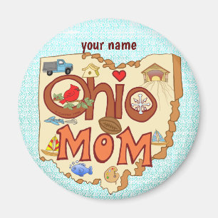 Íman Imagem personalizada da mãe de Ohio