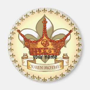 Íman Imagem personalizada da Rainha-Mãe Real