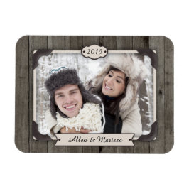 Íman Imagem Personalizada de Fotografia do Barn Wood