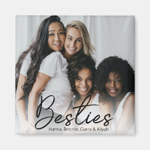Íman Imagem Personalizada de Fotografia do Besties Scri