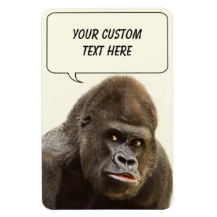 Íman Imagem personalizada de Funny Gorilla