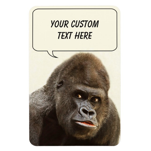 Íman Imagem personalizada de Funny Gorilla (Vertical)