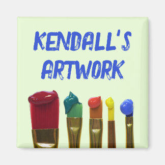 Íman Imagem Personalizada de Pintura de Pincel Trabalho