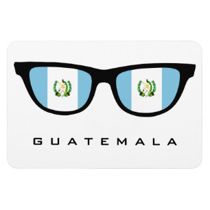 Íman Imagem personalizada de texto e cor do Guatemala S