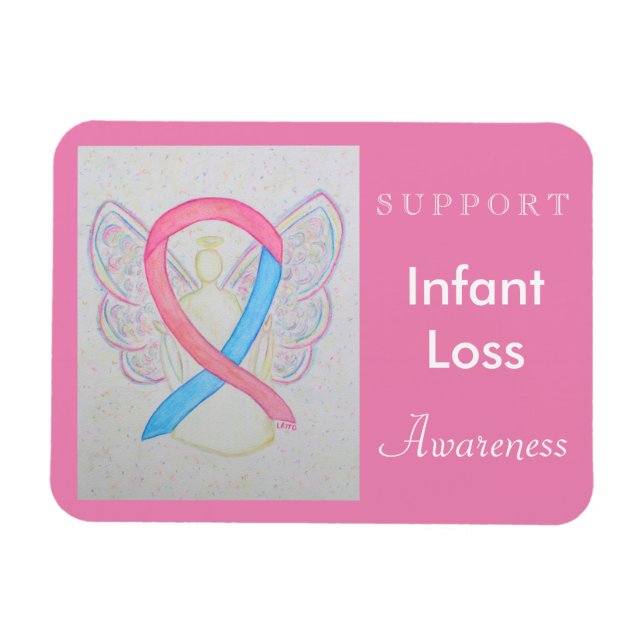 Íman Imagem Personalizada do Anjo da Fita de Perda de c (Horizontal)