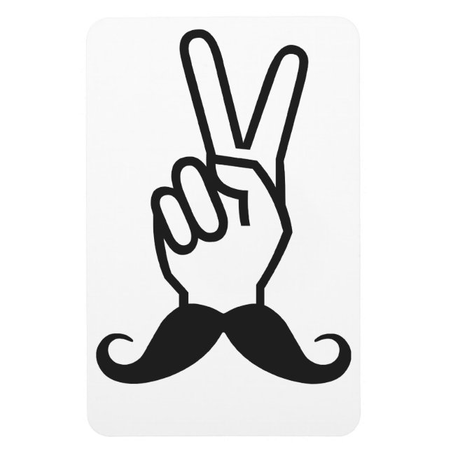 Íman Imagem personalizada do bigode vencedor (Vertical)