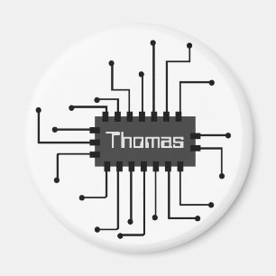 Íman Imagem personalizada do chip IC do computador