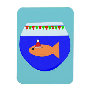 Íman Imagem Personalizada do Peixe de Natal
