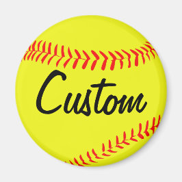 Íman Imagem Personalizada do Softball Fastpitch