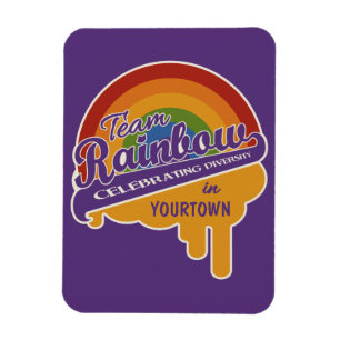 Íman Imagem personalizada do Team Rainbow
