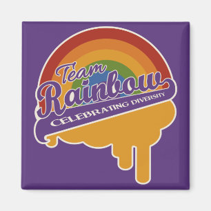 Íman Imagem personalizada do Team Rainbow