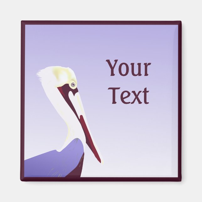 Íman Imagem Personalizada Pelicana (Frente)