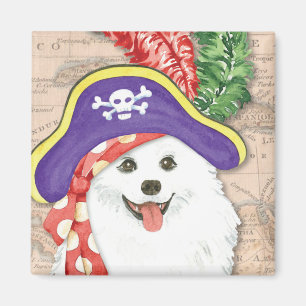 Íman Imagem Pirata de Cachorro Eskimo Americano