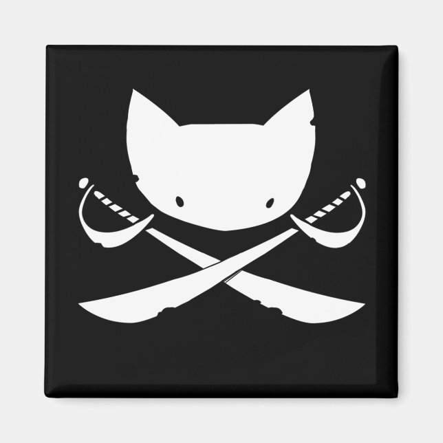 Íman Imagem Pirata do Gatinho Jolly (Frente)