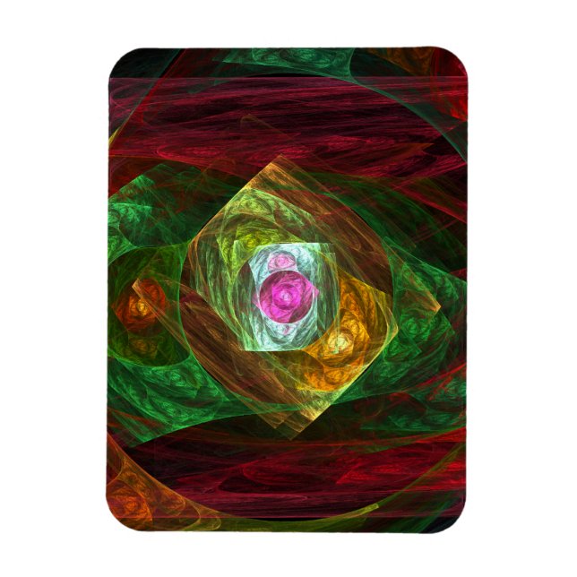 Íman Imagem Premium de Abstrato de Conexões Dinâmicas (Vertical)