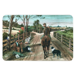 Íman Imagem Publicitária Australiana Vintage