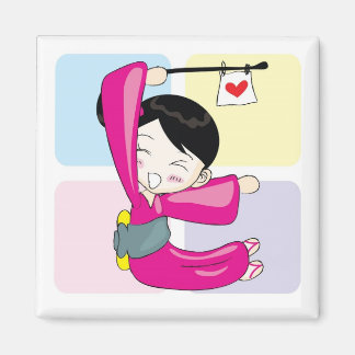 Íman Imagem Quadrada Aya-chan E
