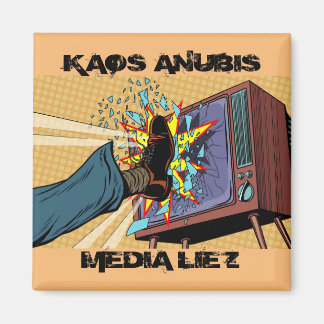 Íman Imagem Quadrada de 2 Polegadas do Kaos Anubis MEDI