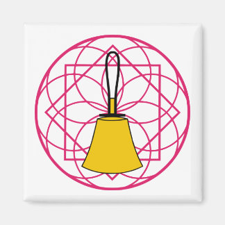 Íman Imagem Quadrada de Bell Mandala