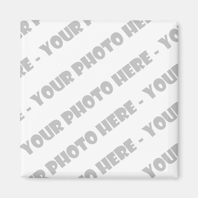 Íman Imagem Quadrada de Fotos - Crie o seu (Frente)