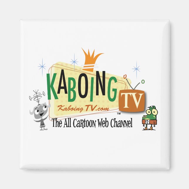Íman Imagem Quadrada do KaboingTV (Frente)