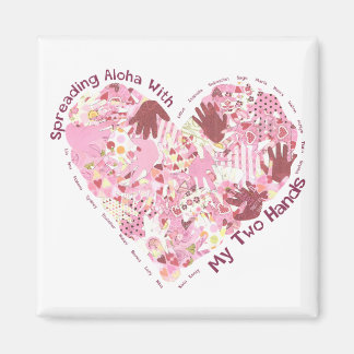 Íman Imagem Quadrada: Espalhando Aloha